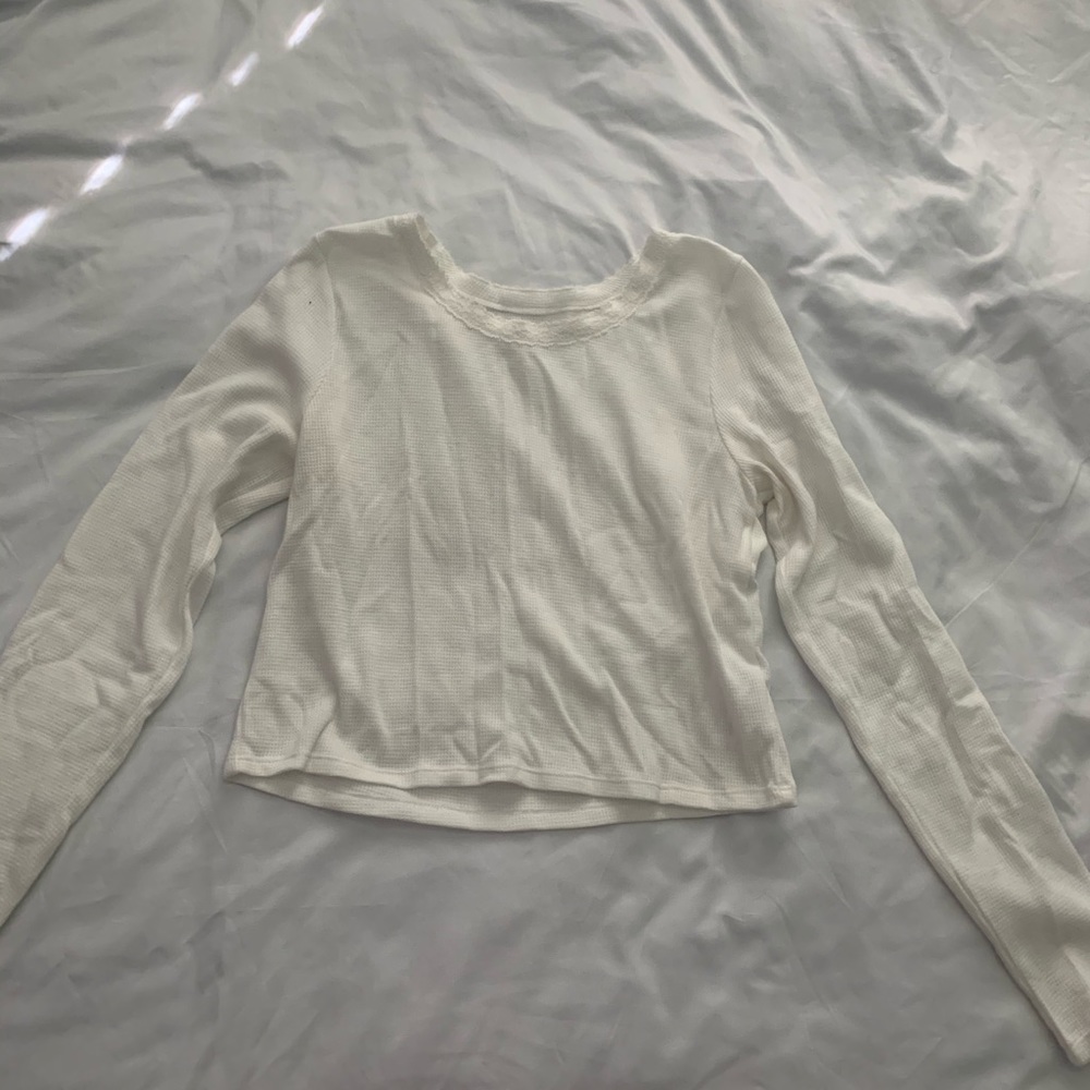 Cropped Waffle Top